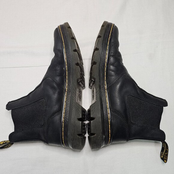 Doc Dr. Martens Air Wair Embury Leather Chelsea Boots Black Men 9 - Women 10 - Picture 7 of 14